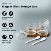 The Better Home glass jars with lids - perfect for dry fruits